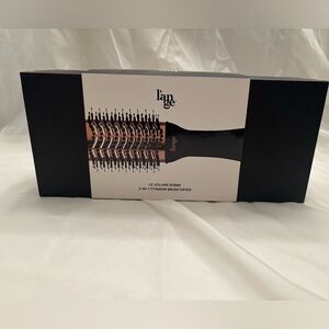 L’ange 2-in-1 Titanium Brush Dryer Black Rose Gold Blow Dryer Brush